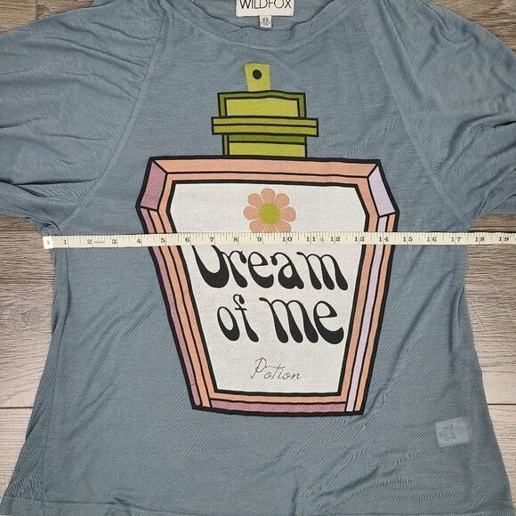 𝅺Wildfox Dream of Me 3/4 Sleeve Oversize T-Shirt XS - Picture 14 of 16
